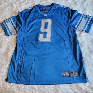 🏉Matthew Stafford On Field Detroit Lions Blue Game Jersey Nike XL🏉